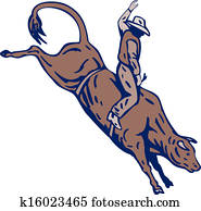 Rodeo Cowboy Bull Riding Rodeo Cowboy Bull Riding