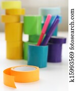 Rolls of Tape with Markers Rolls of Tape with Markers