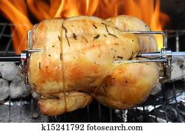 rotisserie chicken on the grill rotisserie chicken on the grill