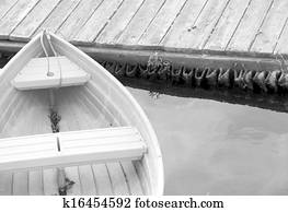 Rowboat at the pier