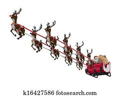 Santa Claus and reindeer Santa Claus and reindeer