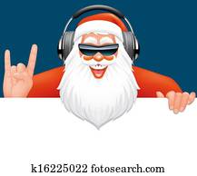 Santa dj banner Santa dj banner