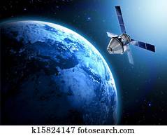 satellite in space