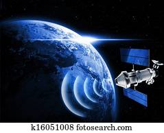 satellite in space