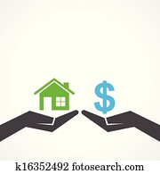 save home and money concept