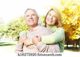 Senior couple portrait.