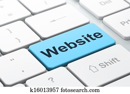 SEO web development concept: computer keyboard with word Website, selected focus on enter button background, 3d render SEO web development concept: computer keyboard with word Website, selected focus on enter button background, 3d render