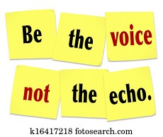 ser, a, voz, não, a, eco, nota pegajosa, dizendo, citação