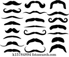 Set of mustache Set of mustache