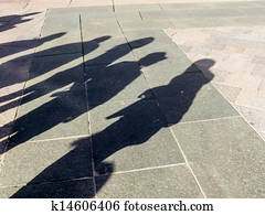 shadows of people