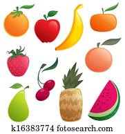 Shinny cartoon fruits Shinny cartoon fruits