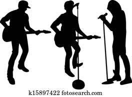 Singer Silhouette Singer Silhouette