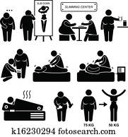 Slimming Fat Overweight Woman