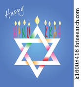 Star of David and Menorah Hanukkah Star of David and Menorah Hanukkah