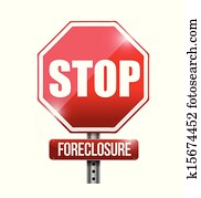 stop foreclosure road sign illustration design stop foreclosure road sign illustration design
