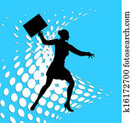 Superhero Business Woman Pop Art Superhero Business Woman Pop Art