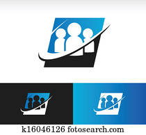 Swoosh Group People Icon Swoosh Group People Icon