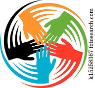 teamwork hands icon teamwork hands icon