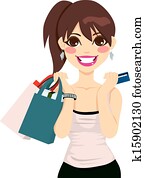 Teenager Girl Shopping Teenager Girl Shopping