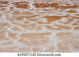 Texture of saline marshes of cousine salt production