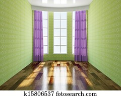 The green empty room The green empty room
