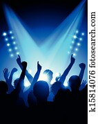 torcida, em, concerto