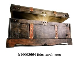 Treasure chest reveals a luminous secret