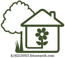 tree, house, flower and home garden tree, house, flower and home garden