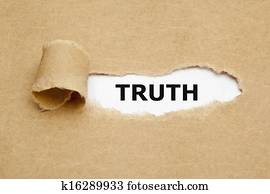 Truth Torn Paper Truth Torn Paper