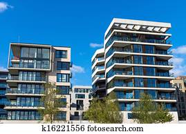 Two modern apartment houses Two modern apartment houses
