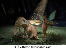 Unicorn and Fairy Unicorn and Fairy