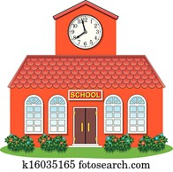 vector country school building vector country school building