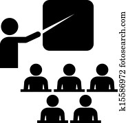 vektor, training, symbol