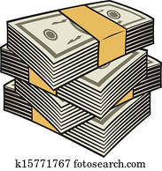 velky, stack od peniaze