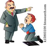 vetorial, de, júnior, executivo, mendicância, para, work.