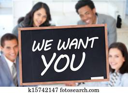 We want you written on blackboard