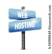 web hosting road sign illustration design web hosting road sign illustration design