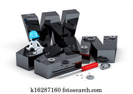 Website building concept Website building concept