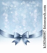 weihnachtsurlaub, hintergrund, mit, geschenk, gl?nzend, schleife, und, ribbon., vektor weihnachtsurlaub, hintergrund, mit, geschenk, gl?nzend, schleife, und, ribbon., vektor