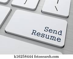 White Keyboard with Send Resume Button. White Keyboard with Send Resume Button.