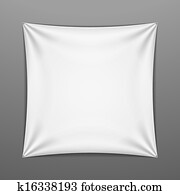 White stretched square shape