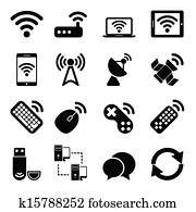 Wireless Devices Icons Set Wireless Devices Icons Set