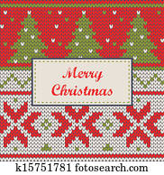 Xmas ornaments - seamless knitted background Xmas ornaments - seamless knitted background