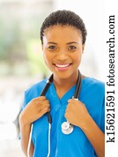 young african american medical doctor