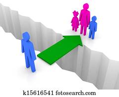 גשור, מ, איש, ל, אישה