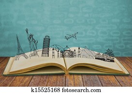 הזמן, של, טייל, (japan,, france,, italy,, חדש, york,, india,, egypt)