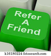 התיחס, a, ידיד, הקלד, מראה, הצע, ל, בן אדם