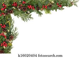 חג המולד, גבול פרחוני