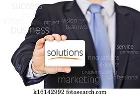 כרטיס ביקור, הצע, פתרונות