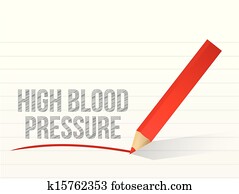 לחץ דם גבוה, כתוב, ב, a, לבן, חתיכה, נייר